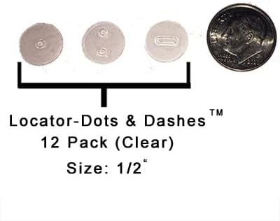 Prodigy Products Company,LLC 12 Pack, 4, 4, 4, Locator Dots & Dashes - Raised Tactile Computer Gaming Keyboard Location