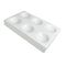 1PC White Porcelain Spot Plate, 6 Wells Laboratory Spotting Reaction Plate for Chemical Testing