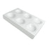 1PC White Porcelain Spot Plate, 6 Wells Laboratory Spotting Reaction Plate for Chemical Testing