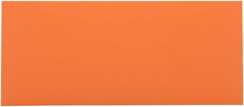 JAM PAPER #10 Business Colored Envelopes - 4 1/8 x 9 1/2 - Orange Recycled - 50/Pack