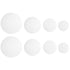 SOLUSTRE 8pcs Beaker Lid Glass Watch Instruments, Laboratory Glass Beaker Cover for Chemistry Glasses