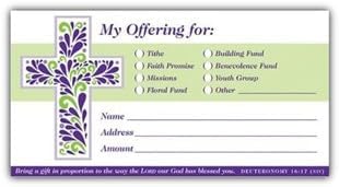 My Offering Multi-use Envelopes (Deuteronomy 16:17, NIV) - (Package of 100) by Warner Press