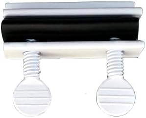 QCAA Sliding Window Security Lock with Vinyl Lining, Child Proof Lock, Aluminum, White, 8 Pack, Made in Taiwan