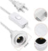 Lightingsky 15 E26 E27 Bulb 2-Prong (2, White-2 Pack) Feet Hanging Light Cord / Light Socket to US AC Power Cord