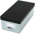 Oxford Index Card Storage Box, Holds 1,000 3 X 5 Cards, 5.5 X 11.5 X 3.88, Pressboard, Blue Fog/Black by Generic