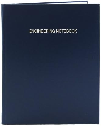 BookFactory Blue Engineering Notebook, 168 Pages, 8 7/8" x 11 1/4", Hardbound
