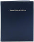 BookFactory Blue Engineering Notebook, 168 Pages, 8 7/8" x 11 1/4", Hardbound