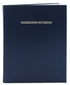 BookFactory Blue Engineering Notebook, 240 Pages, 8 7/8" x 11 1/4", Blue Cover
