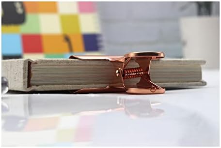 Zittop 4 Pack Metal Binder Clips, Bronze Invoice Bill Clip Utility Paper Clips for Office Home Use