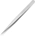 Precision Stainless Steel Tweezers for Craft, Electronics, Soldering, Medical, Jewelry-Making, Industrial Work, Silvery