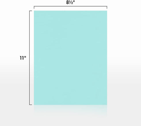LUXPaper 8.5" x 11" Paper | Letter Size | Seafoam Blue | 80lb. Text | 50 Qty by LUXPaper