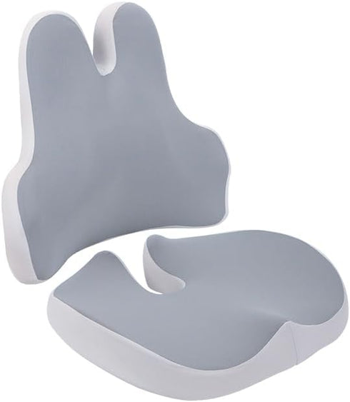 Karmadrenix Ergonomic Office Chair Cushion for Back & Butt Support, Memory Foam Seat