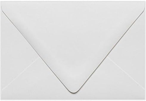 LUXPaper A4 Contour Flap Invitation Envelopes | 4 1/4" x 6 1/4" | White | 50 Qty