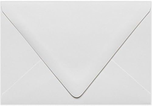 LUXPaper A4 Contour Flap Invitation Envelopes | 4 1/4" x 6 1/4" | White | 50 Qty