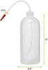 EISCO Wash Bottle, 1000ml Polyethylene, Translucent, Unbreakable with Flexible Delivery Tube