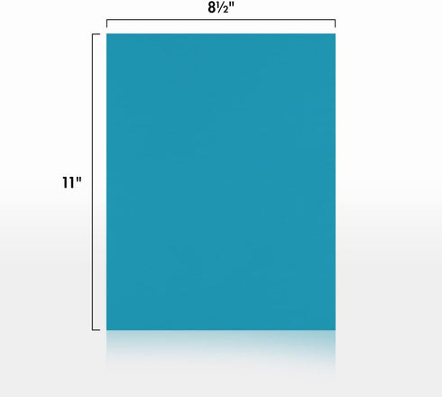 LUXPaper 8.5" x 11" Paper | Letter Size | Bright Blue | 60lb. Text | 50 Qty