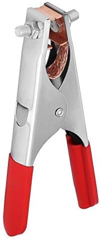 Marhynchus 300A Earth Welding Clamp, Plated Brass Ground Cable Clamp