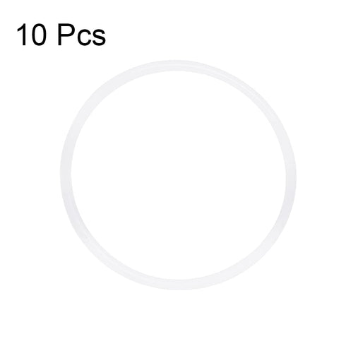 uxcell Silicone O-Rings, 32mm OD 29mm ID 1.5mm Width VMQ Seal Gasket for Pipe Repair, White, Pack of 10