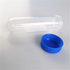 Hilitand 45ml Test Tubes, Transparent Plastic Sample Bottles with Lids for Portable Travel Needle Storage