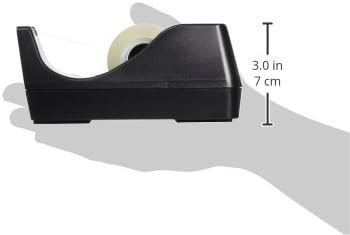 Business Source Value Pack Invisible Tape with Black Tape Dispenser, Pack of 12 (32948)