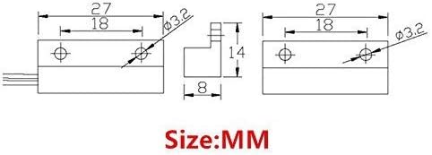 3X Magnetic Reed Switch Normally Open Closed NC NO Door Alarm Window Security/Magnetic Contact Switch/Reed Switch for