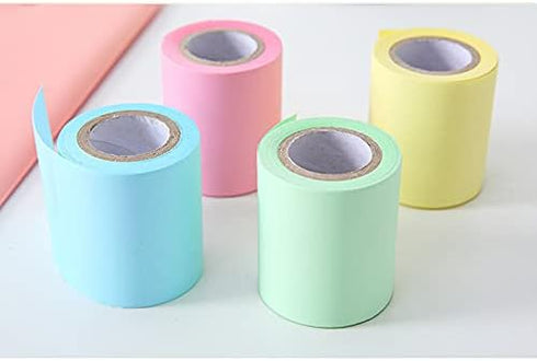 Full Adhesive Roll Sticky Notes, Self-Stick Notes, Width x Length 2 x 300 Inches, 4 Rolls/Pack in Four Colors