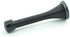 QCAA 3 Pack Flexible Spring Door Stop Bumper - 3-1/8", Steel, Matte Black, Made in Taiwan