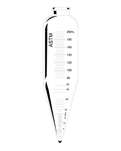 Oil Centrifuge Tube - 6 Inch Short Cone with Extra Lines