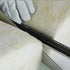 ALLEX Insulation Knife, Wood Handle Japanese Stainless Steel 8" Long Cut, Serrated Sharp Duct Knife Tool