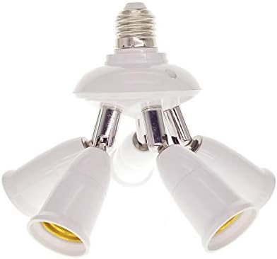 Wicocc E27 3 4 5 E27 Bulb E27 1 4) Socket To Adapter Lamp Holder Converters Base Socket Splitter LED Light Holder Smart