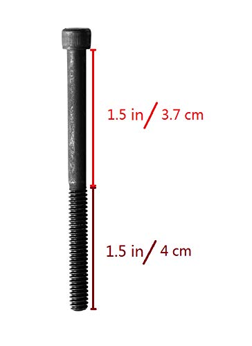 Socket Head Cap Screw, 1/4-20 x 3, Alloy Steel, Black Oxide, Hex Socket Coarse Thread, 10 Quantity
