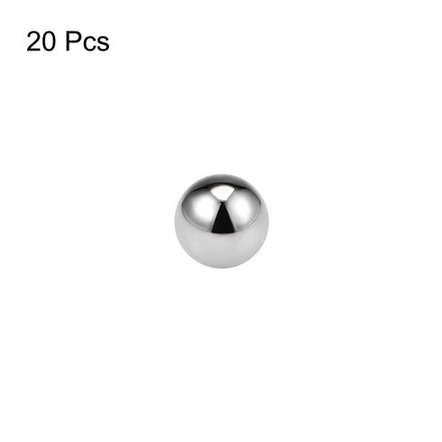 1mm G10 20pcs uxcell Precision Balls Solid Chrome Steel for Ball Bearing Keychain Wheel