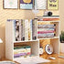 Expandable Wood Desktop Bookshelf - Office Storage Rack, Wood Display Shelf, Corner Desk Storage Shelf