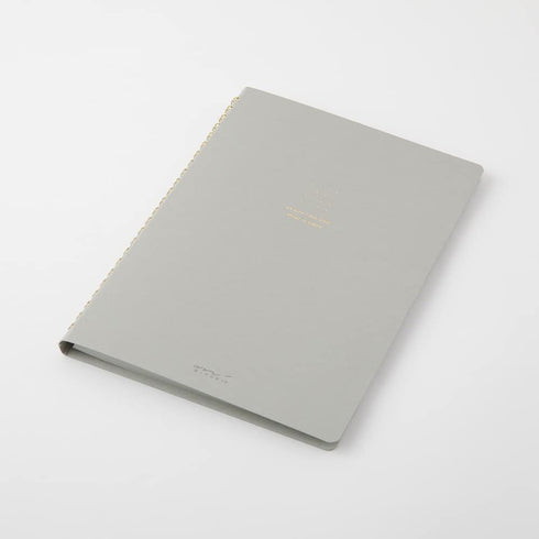 Midori 15330006 Notebook, Ring Notebook, Color, Dot Square, Gray, A5 by Designphil