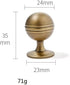 SANCHAKOU 2 Pack Dresser Knobs Bedside Table Bronze Wardrobe Round Handle Shoe Cabinet Cabinet Brass Drawer Handle