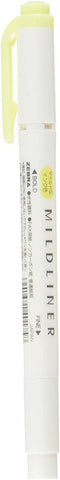 Zebra Mildliner Highlighter, Mild Yellow (WKT7-MY)