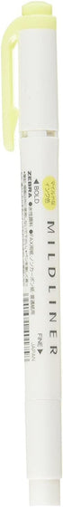 Zebra Mildliner Highlighter, Mild Yellow (WKT7-MY)