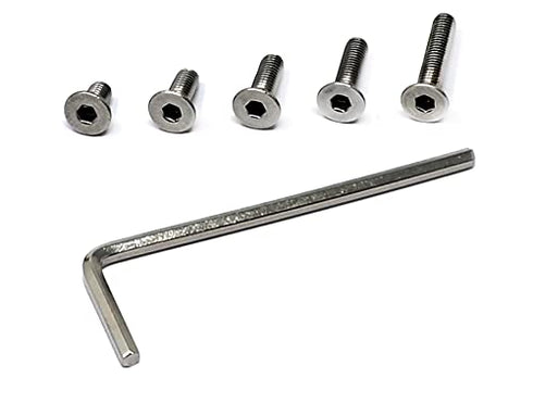 iexcell 250 Pcs M3 x 6/8/10/12/16 Stainless Steel 304 Hex Socket Flat Head Cap Screws Assortment Kit
