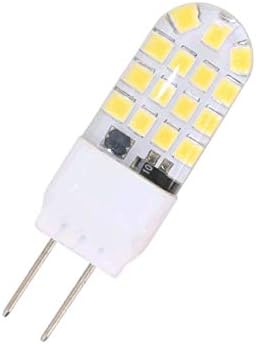 4W G6.35/GY6.35 Bulbs(5 Pack)- 110V 6000K T3/T4 Bulb 40W Bulb Lxcom Lighting Base LED Light Daylight White JC Type LED