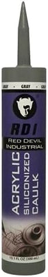 Red Devil 08465I RD Pro Construction Grade Siliconized Acrylic Sealant, 10.1 oz., Gray