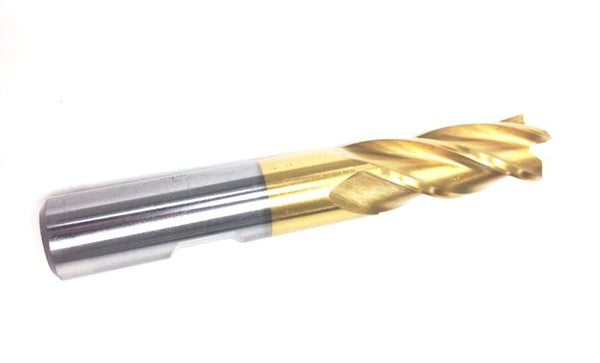 HHIP 5828-0125 1/8 x 3/8" 4 Flute TiN Center Cut Single End End Mill