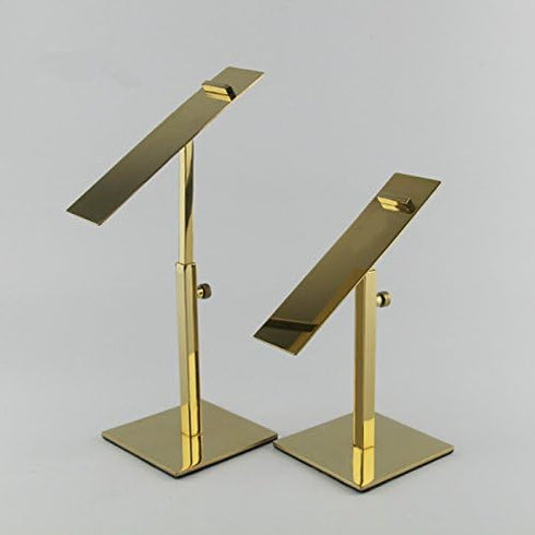 Adjustable Gold Stainless Steel Shoe Display Stand Holder