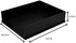 Victor 1142-5 Midnight Black Front Load Letter Tray, Matte Black with Faux Leather Tray Pad