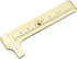 2pc Brass Mini Caliper Gauge, 80mm Sliding Metric and Inch Vernier Tool for Jewelry Measuring