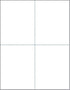 NextDayLabels 8-1/2 x 11 Blank Perforated Paper | 24# Paper, 500 Sheets/Ream, Item #1689