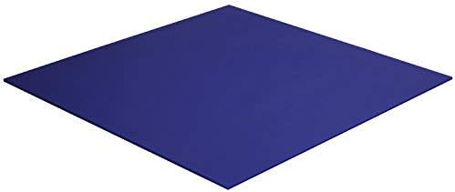 Acrylic Plexiglass Sheet 1/8” Thick - 12" x 24" Pre-Cut Blue Lucite Plastic Board for DIY and Art Projects