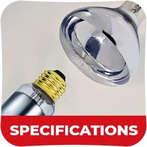 250 Bulb R40 250R40 Bulb E26 1 Pack Watt Heat lamp for Bathroom Incandescent Shower Heat Lamp Clear Infrared Bath Light