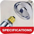 250 Bulb R40 250R40 Bulb E26 1 Pack Watt Heat lamp for Bathroom Incandescent Shower Heat Lamp Clear Infrared Bath Light