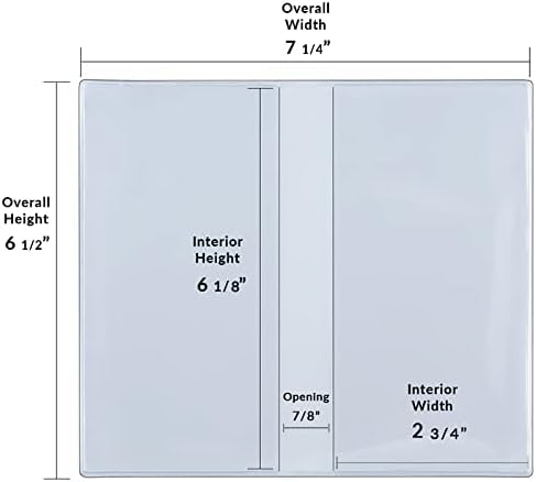 StoreSMART - Clear Plastic Cover for Pocket Planner - 6 Pack - RSP1855-6
