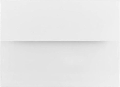 JAM PAPER A7 Foil Lined Invitation Envelopes - 5 1/4 x 7 1/4 - White with Red Foil - 50/Pack by JAM Paper